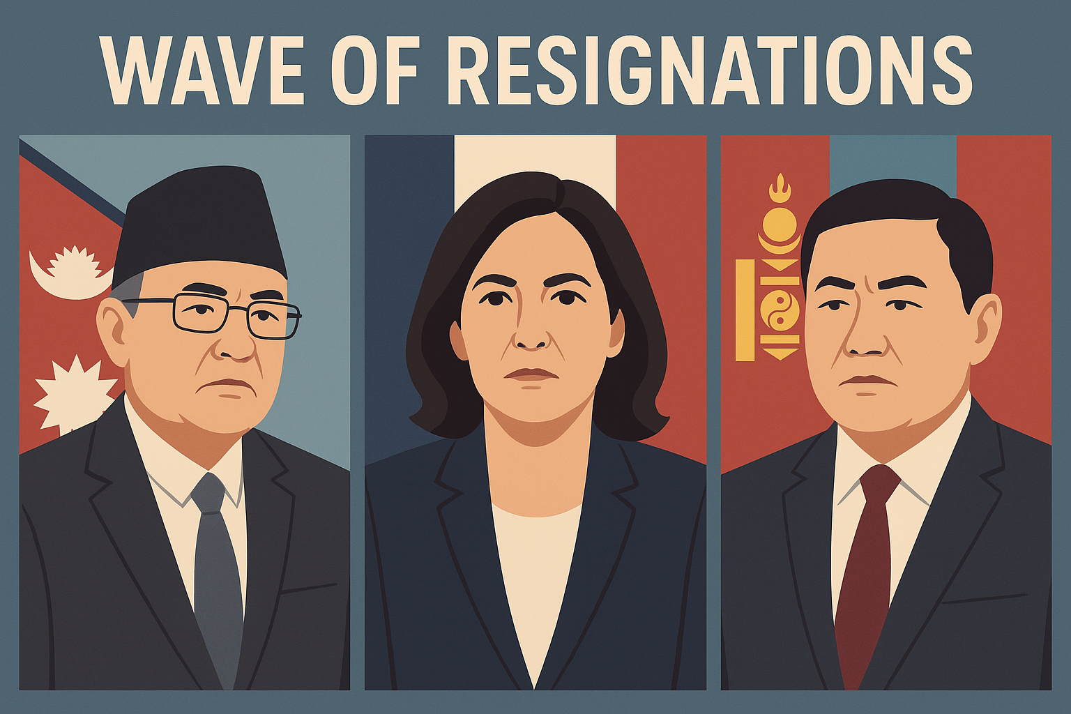 Wave of Resignations: Three Prime Ministers Step Down Amid Political and Public Pressure