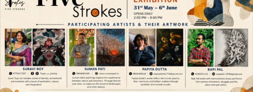Five Strokes Art Exhibition: A Unique Showcase by Four Artists